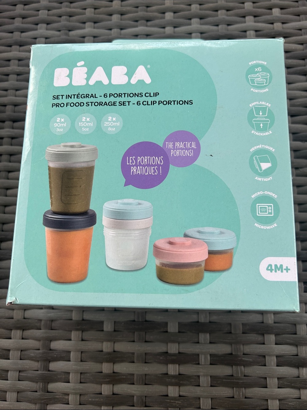 Kids Food Storage Set - Pastel Multi-Color (5 Portions)